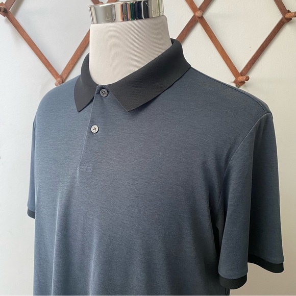 Theory Pima Cotton Pique Band Polo - Picture 3 of 14